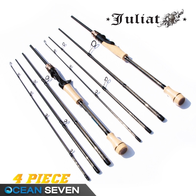 Ocean Seven คันเบ็ด รุ่น JULIAT คันเบ็ด 4ท่อน มี2แบบ คันเบท และ คันสปิน VP-0327
