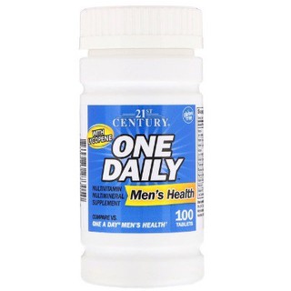 วิตามินรวมสำหรับผู้ชาย 21st Century, One Daily, Mens Health, 100 Tablets