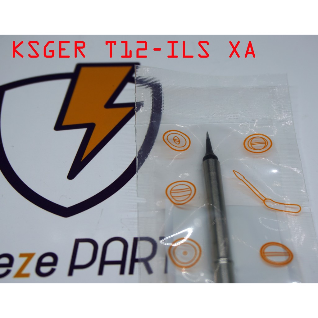 MATA KSGER TIP HAKKO T12-ILS T12 ILS XA ปลายปลายแหลมสีดํา
