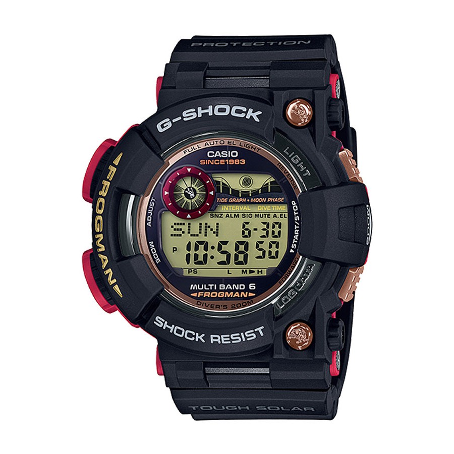 Casio G-Shock นาฬิกาข้อมือผู้ชาย สายคาร์บอนไฟเบอร์ รุ่น GWF-1035F-1 35TH ANNIVERSAY MAGMA OCEAN LIMITED EDITION - สีดำ
