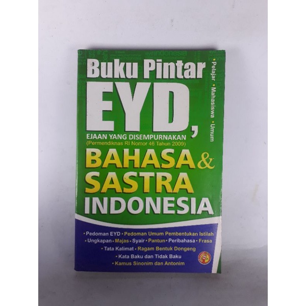 หนังสืออัจฉริยะ EYD การสะกดคําที่สมบูรณ์แบบในภาษาและวรรณกรรมชาวอินโดนีเซีย vri2