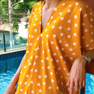 Maxi Dress : Yellow Heart