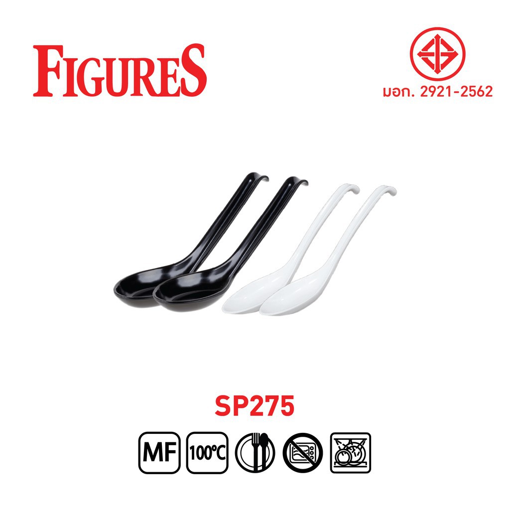 (12อัน) ช้อนเมลามีน ช้อนราเม็ง ช้อนญี่ปุ่น FIGURES