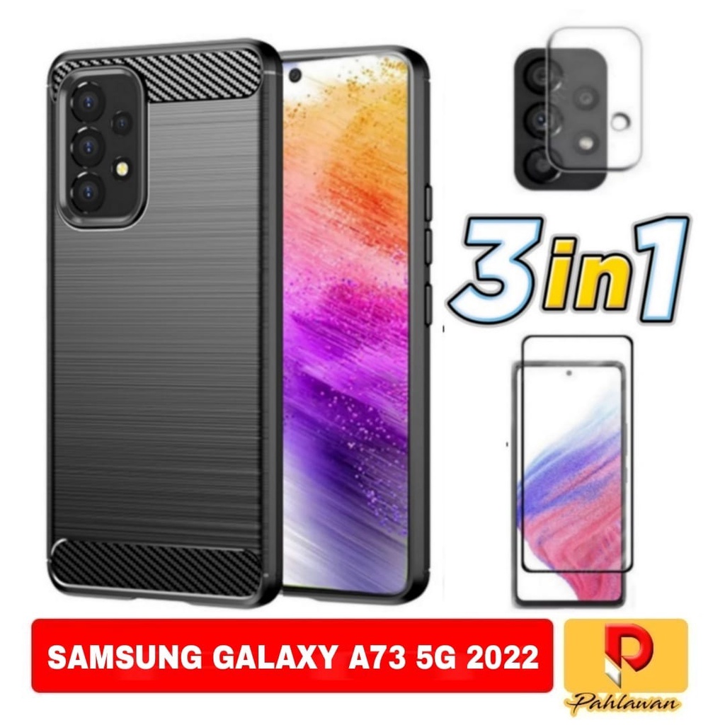 PACKAGE 3 INC1 Case SAMSUNG A73 5G 2022 Softcase Super Slim Excellen