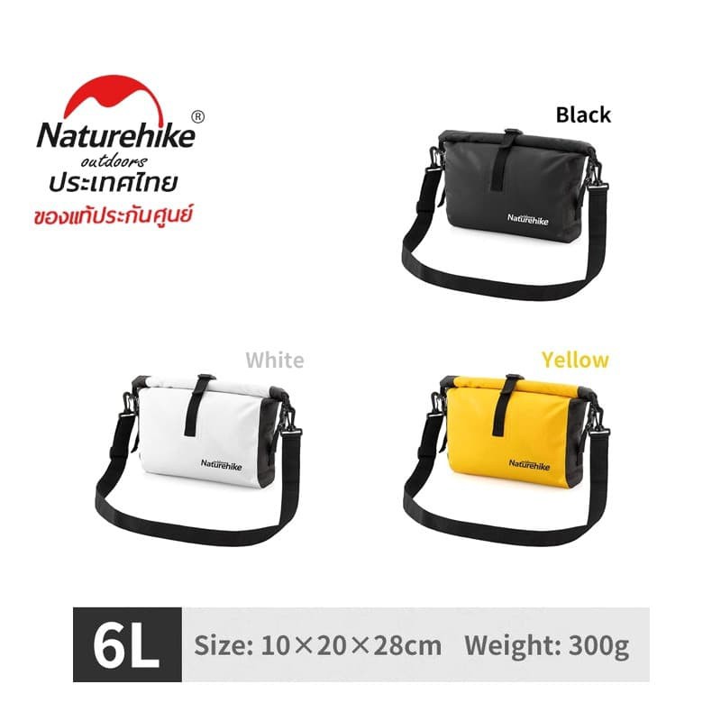 Naturehike กระเป๋ากันน้ำ  สะพายข้าง ดีไซน์สวย  Single Shoulder Diagonal Waterproof Bag 6 L