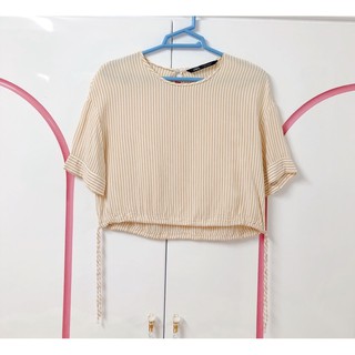 เสื้อลายทาง สีเหลือง ZARA XS