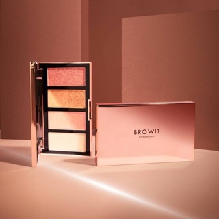 BROWIT โชว์โกลว์ไฮไลท์เตอร์พาเลท 4G X 4สี