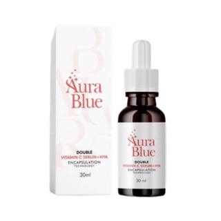 ส่งฟรี!!!!Aurablue ออร่าบลู เซรั่มดับเบิ้ลวิตามินซี หน้าใส ลดริ้วรอย หมดปัญหาเรื่องสิวฝ้า กระ สารสกัดเกรดพรีเมียม