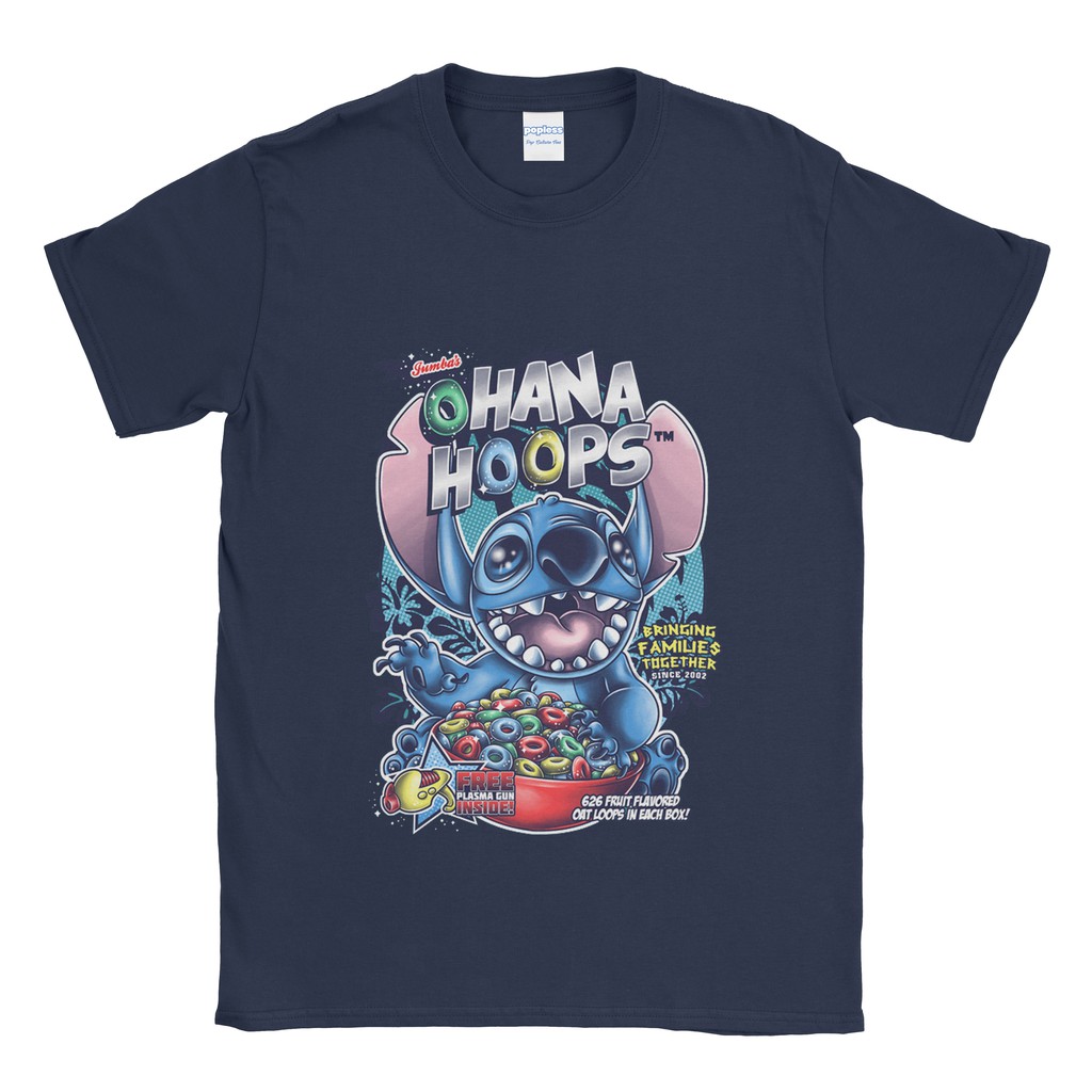เสื้อยืด Stitch Ohana Hoops