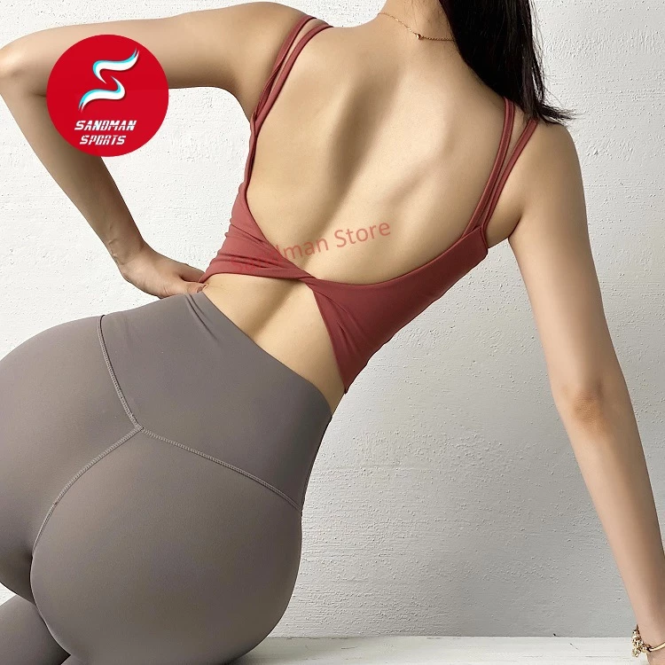 Sandman Sports สปอร์ตบรา สายคล้องไหล่ โชว์หลัง สำหรับผู้หญิง thumbnail 4