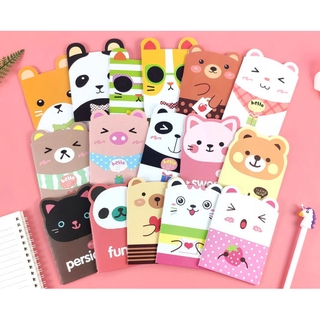 S0035 ลดพิเศษ 3บาท!! สมุดโน๊ต สมุดจดบันทึก ลายหน้าสัตว์ต่างๆ…