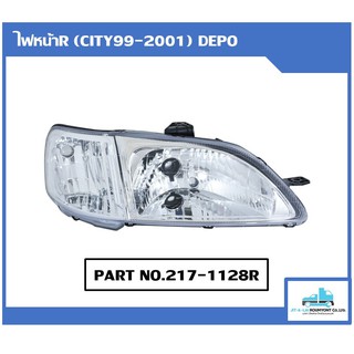 ไฟหน้า Honda City/99-2001(ท้ายZ) ข้างขวา Depo