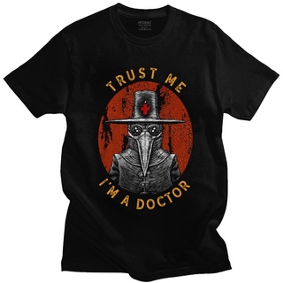 เสื้อยืดผ้าฝ้ายพิมพ์ลายแฟชั่น เสื้อยืดแขนสั้น ผ้าฝ้าย พิมพ์ลาย Humor Trust Me Im A Doctor สไตล์ฮาราจูกุ สําหรับผู้ชาย