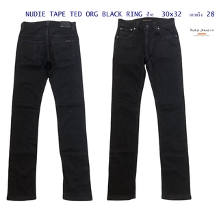 NUDIE TAPE TED ORG BLACK RING