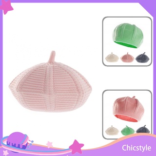 chicstyle Beret Child Beanie Anti-shrink Child Beanie Cold-proof for Daily Wear