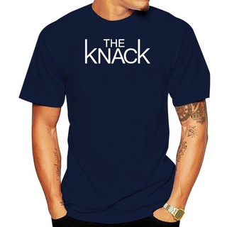 เสื้อยืดผ้าฝ้าย พิมพ์ลาย The Knack Power Pop สีดํา สําหรับผู้ชาย Sz S-3XLS-5XL