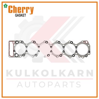 CHERRY ปะเก็นฝาเหล็ก ISUZU FXM, FXZ13 210hp เครื่อง 6SA1 (S0106SS)