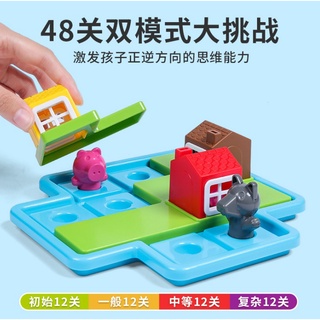 Three little pigs board game เกมลูกหมูสามตัว ลูกหมู 3 ตัว เกมฝึกไหวพริบ เกมฝึกสมอง logic game puzzle game