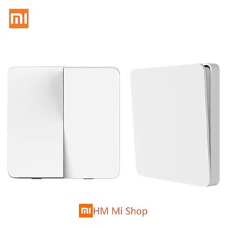 Xiaomi Aqara -สวิตช์ไร้สายติดผนัง สวิตช์ควบคุมระยะไกลแบบไร้สายอัจฉริยะ สวิตช์แบบ 2ปุ่ม