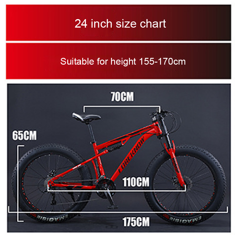 24 wheel bike height