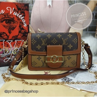 กระเป๋าสะพายข้าง8,10"Lv Dauphine MM(Hi-endหนังแท้)