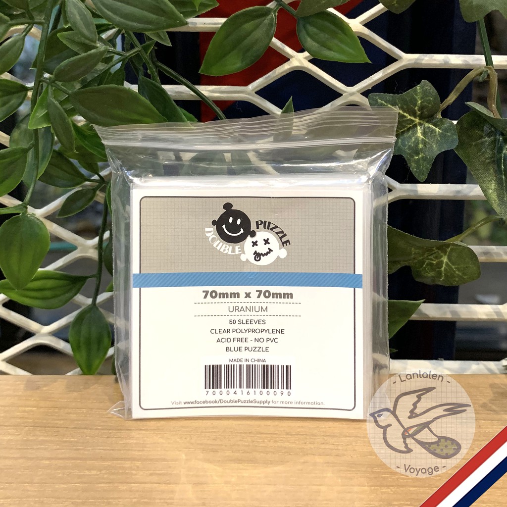 Double Puzzle Blue (Uranium) ซองใส่การ์ด การ์ดสะสม การ์ดไอดอล ไม่ดูดโฮโลแกรม [Accessories for Boardgame]