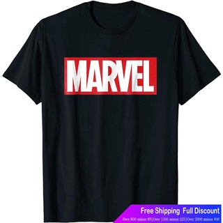 ผ้าฝ้ายแท้ร์ตูนพิมพ์ฤดูร้อน ย์เสื้อยืด Marvel Clic Bold Logo Graphic T-Shirt Avengers TeamS-4XL