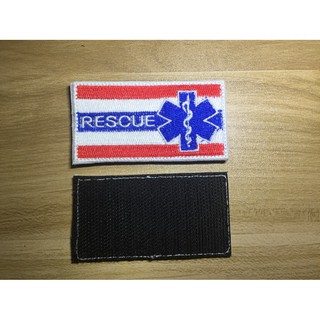 อาร์มธงชาติ RESCUE (พร้อมตีนตุ๊กแก)