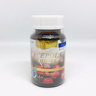 Real Elixir Acerola Cherry Extract 1200mg 30 เม็ด