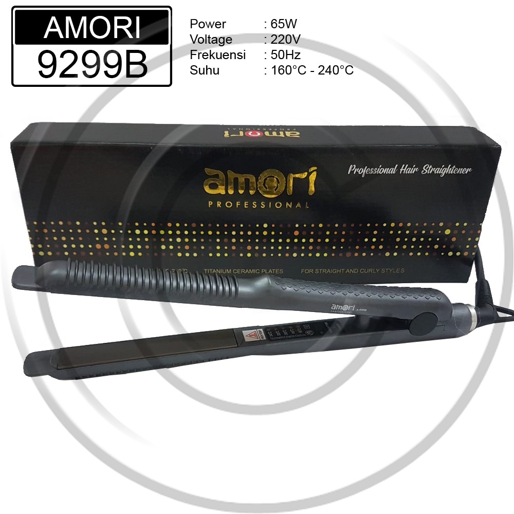 Amori / AMORI-9299B / 2in1 Straight & Curly เครื่องหนีบผม