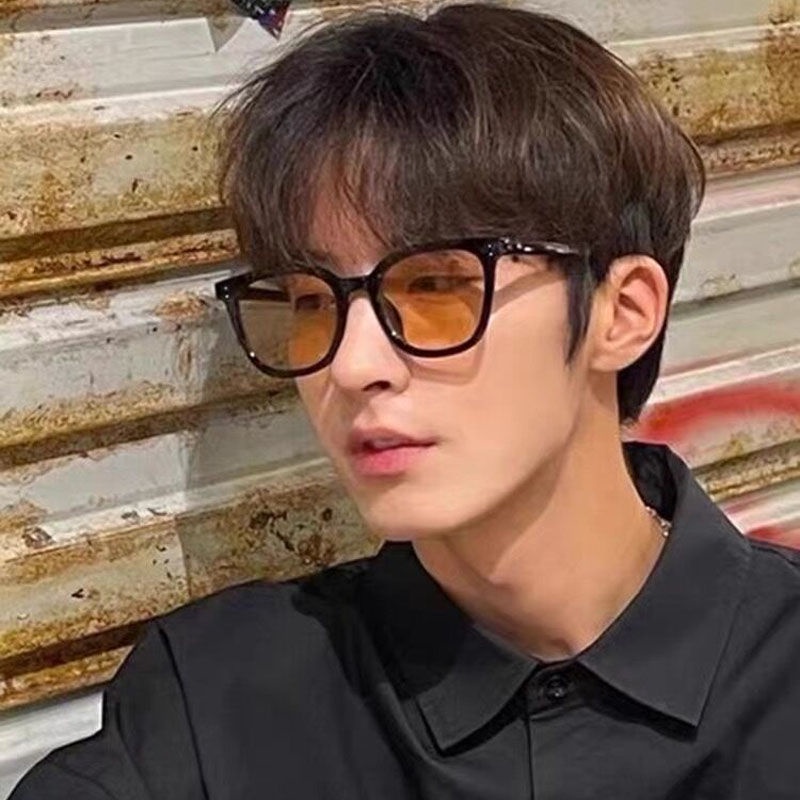 ใหม่ แว่นตากันแดด ทรงสี่เหลี่ยม สไตล์เกาหลีย้อนยุค สําหรับผู้ชาย และผู้หญิง - รูปที่ 2