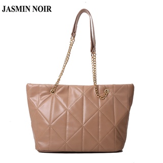 JASMIN NOIR Plaid Quilted Womens Sling Bag Fashion Chain Messenger Bag Large Square Shoulder Bag