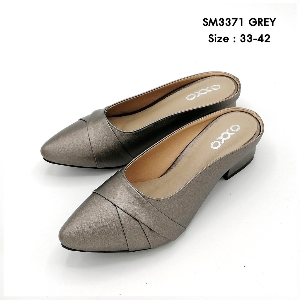 prettycomfort รองเท้าแฟชั่นหน้าสวมหัวแหลม รองเท้าไซส์ใหญ่ รุ่น SM3371