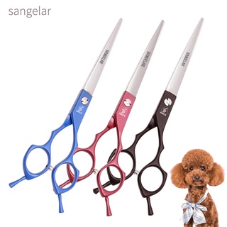 Sangelar กรรไกรตัดขนสัตว์ ซ้าย ขวา 6.5 นิ้ว สําหรับสัตว์เลี้ยง สุนัข แมว