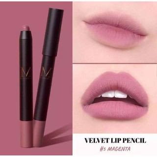 MERREZCA Velvet Lip Pencil ลิปสติิก แบบแท่งดินสอ เมอร์เรซก้า MerrezCa ลิปแมท