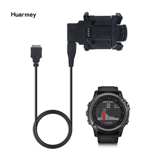 ★Hu ที่ชาร์จ สายชาร์จ USB 1 ม. สำหรับ Garmin Fenix 3 HR Sapphire Quatix3 GPS