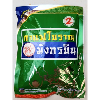 กาแฟโบราณ ตรามังกรบิน กาแฟผสม เข็มข้น ไม่เปรี้ยว น้ำหนัก 400 กรัม