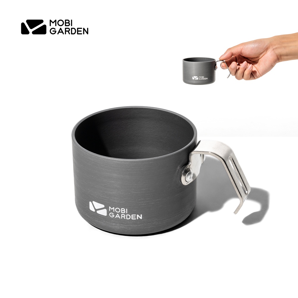 MOBI GARDEN แก้วน้ําอลูมิเนียม แบบพกพา น้ําหนักเบา สําหรับตั้งแคมป์ ท่องเที่ยว