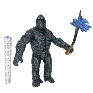 โมเดลซอฟ Godzilla vs Kingkong  คิงคองถือขวาน ขนาด17cm.