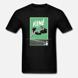 ถูกสุดๆเสื้อยืดแขนสั้น คอกลม ผ้าฝ้าย พิมพ์ลาย Rene Higuita(1) สําหรับผู้ชายรหัสเต็ม