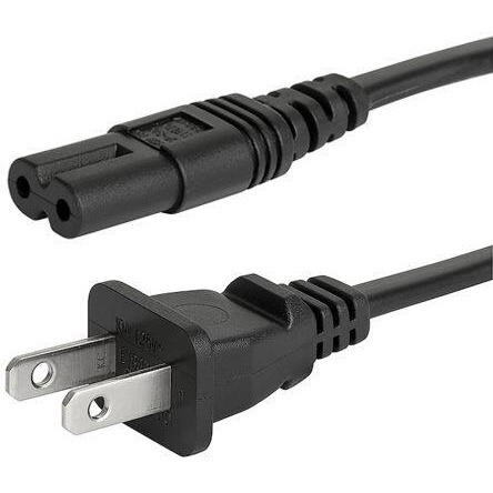 สาย AC 2 รู Printer power cable ยาว 1.8 เมตร หนา 0.75mm สายหนาอย่างดี ...