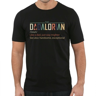 เสื้อยืดสีขาวเสื้อยืด พิมพ์ลาย I Dadalorian Best Dad Parenting Dad สไตล์เรโทร สําหรับผู้ชาย 799710S-4XL