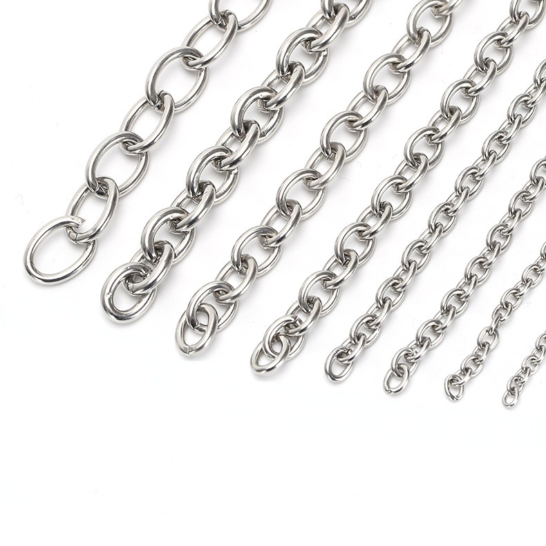 10 เมตร/แพ็คสแตนเลส O-Chain เชื่อมรอบสร้อยคอ Clavicle All-Match สร้อยคอ DIY เครื่องประดับ Matching CHAIN