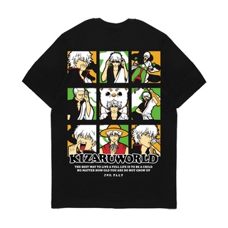 เสื้อยืดโอเวอร์ไซส์เสื้อยืด ลายการ์ตูนอนิเมะ Kizaru Gintama SAKATA GINTOKIS-3XL