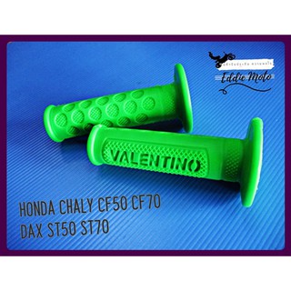 HONDA CHALY CF50​ CF70​​ DAX​ ST50 ST70 HANDLE​ GRIP SET "GREEN"  // ปลอกแฮนด์ HONDA CHALY สีเขียว สินค้าคุณภาพดี