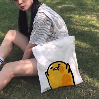 กระเป๋าผ้าใบสะพายไหล่ลายซูชิ gudetama lazy egg