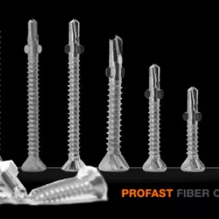 (ราคาต่อกล่อง) Profast โปรฟาส์ท สกรูยึดไม้ฝา ไม้เฌอร่า สกรูปลายสว่านติดตั้งไม้ฝา