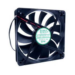 DFS132512H DFB13512H silent 135 chassis cooling fan DC 12V 3W 0.25A 2600RPM 13525 135 * 135 * 25mm 2 wires Dual Ball