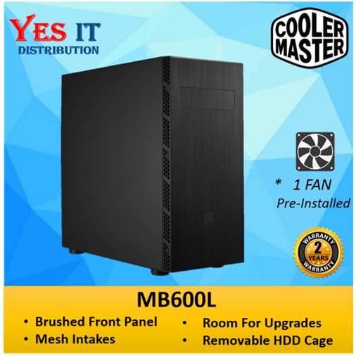 COOLER MASTERBOX MB600L2 Mid Tower Case (MB600L2-KGNN-S00 (w/o ODD TG), MB600L2-KN5N-S00 (w/ ODD Ste