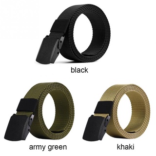 เข็มขัด ผู้ชาย ลายทหาร Military Camo US Army Style Webbing Camouflage Automatic Canvas Trouser Belt